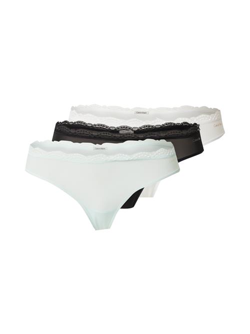 Calvin Klein String  mint / sort / hvid