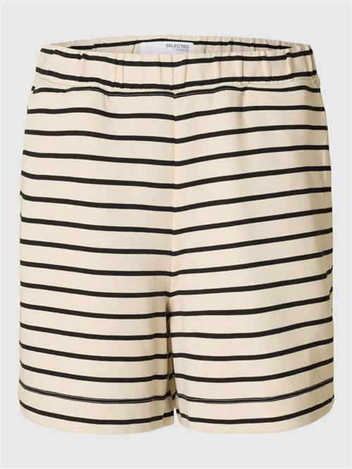 SELECTED FEMME Bukser  beige / sort
