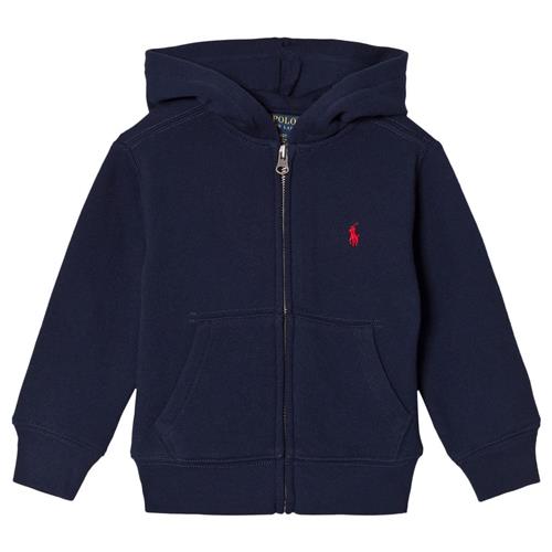 Ralph Lauren Hættetrøje Med Lynlås I Bomuldsfleece Cruise Navy | Marine blå | 109-116 cm