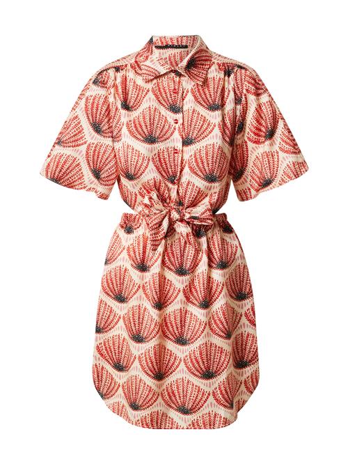 Sisley Blusekjole  creme / rød / sort
