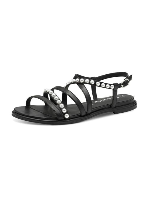 Tamaris Sandaler med rem  sort / perlehvid