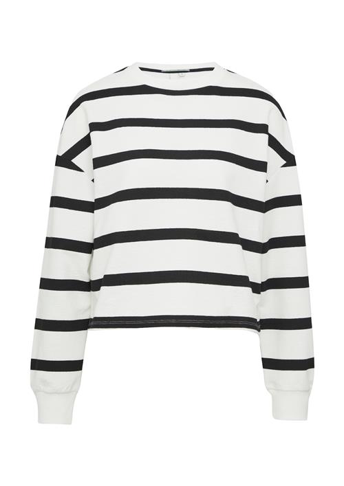 QS Sweatshirt  sort / hvid