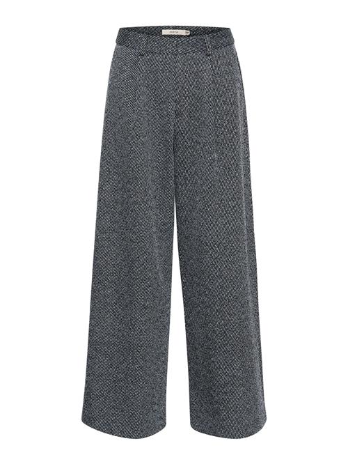 Gestuz Bukser med lægfolder 'Belma'  blå / navy