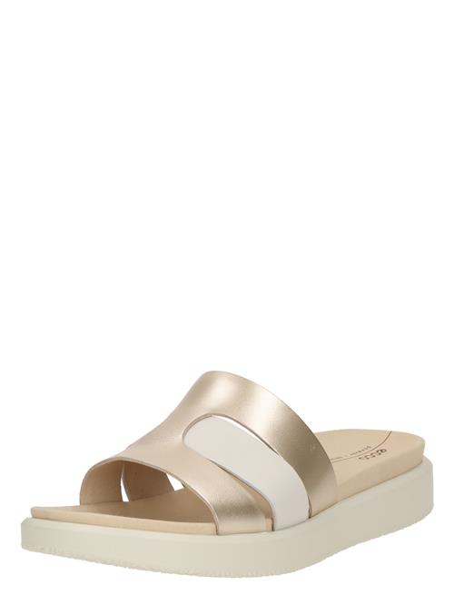 ECCO Pantoletter 'Flowt'  guld / hvid