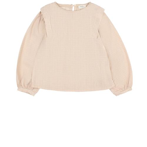 búho Bluse Med Knaplukning Macadamia 8 Y  Beige  8 år  kvinde