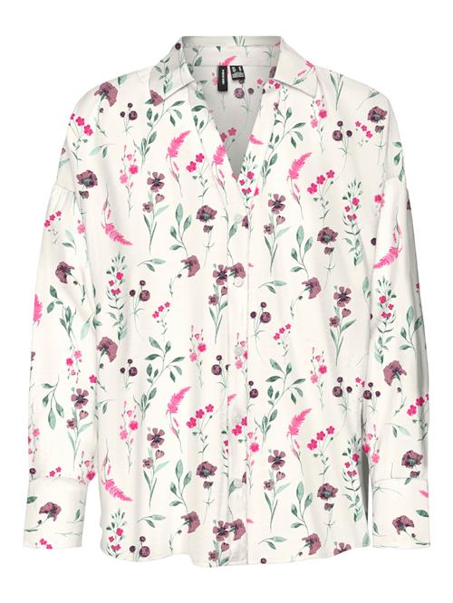 VERO MODA Bluse 'VMJOSIE'  lysebeige / petroleum / lysviolet / lys pink