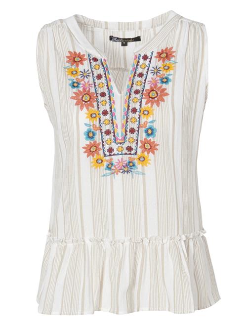 KOROSHI Bluse  creme / mørkebeige / blandingsfarvet / abrikos