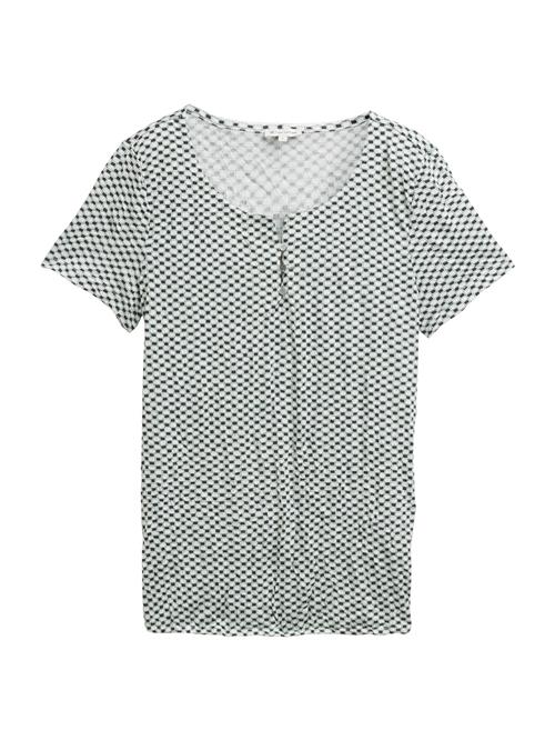 TOM TAILOR Shirts  grøn / sort / hvid