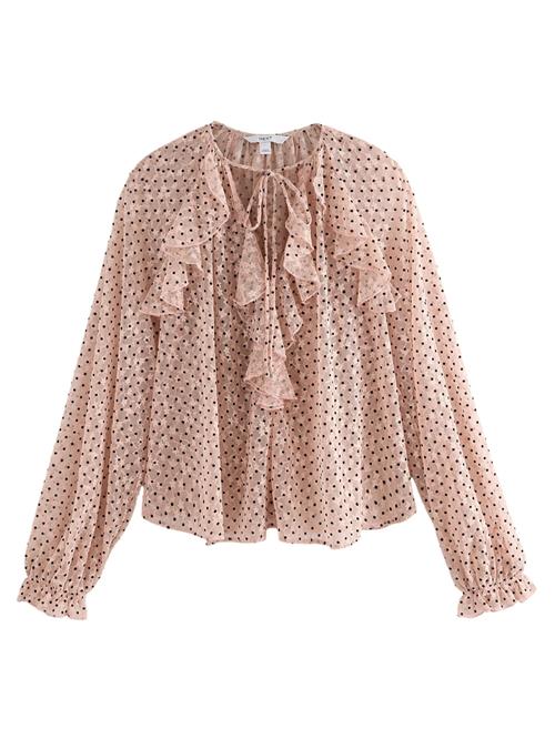 Next Bluse  rosé / sort