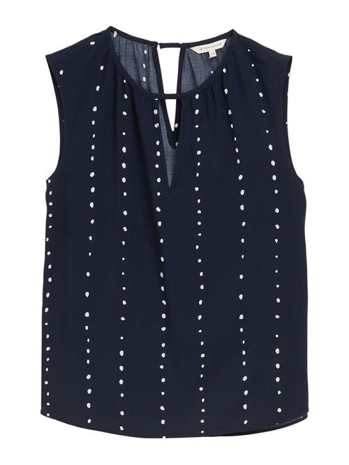 TOM TAILOR Bluse  navy / hvid