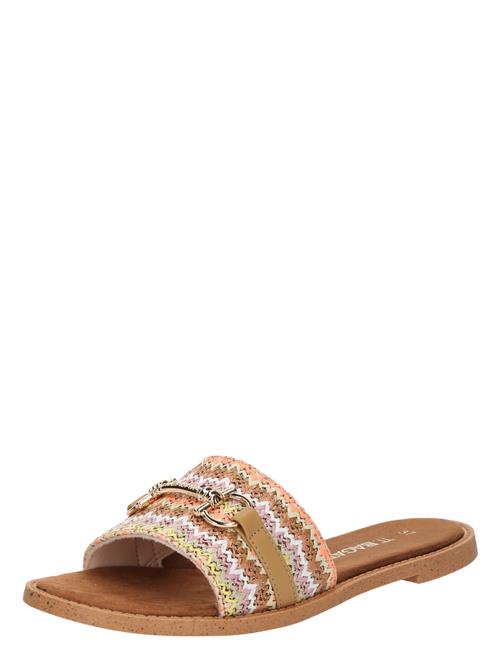 TT. BAGATT Pantoletter  karamel / gul / lilla / hvid
