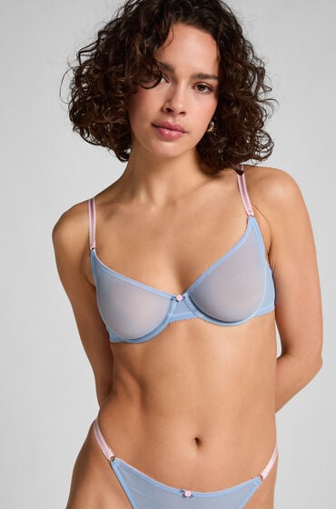 Hunkemöller Ikke-formstøbt bøjle-bh Roza Blå