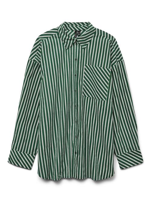VERO MODA Bluse  grøn / hvid
