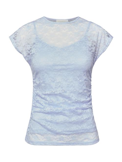 SISTERS POINT Bluse 'VUPA'  lyseblå / offwhite