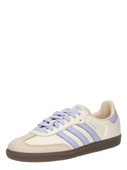 ADIDAS ORIGINALS Sneaker low 'Samba'  beige / dueblå / offwhite