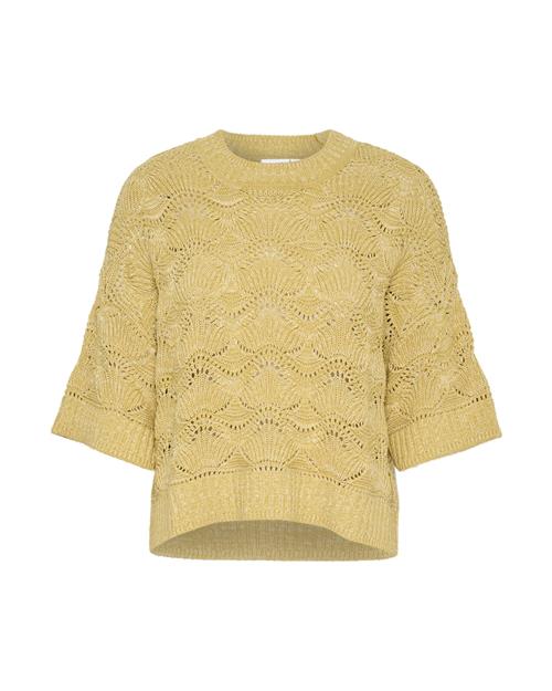 SAINT TROPEZ Pullover i overstørrelse 'SZJustine'  curry / uldhvid