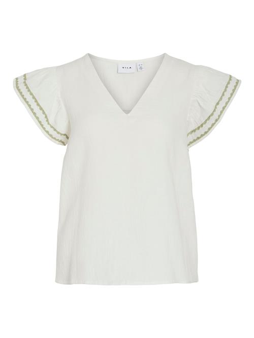 VILA Shirts 'Tovan'  oliven / hvid