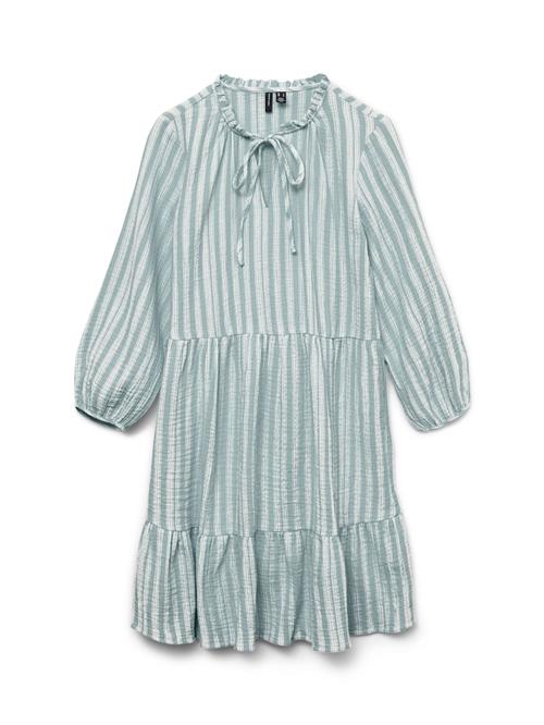 VERO MODA Kjole 'VMNanna'  pastelgrøn / hvid