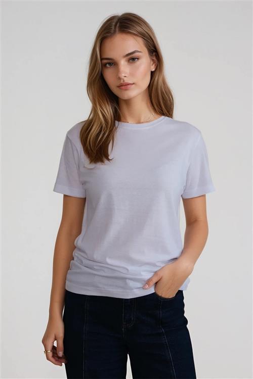 Basic Let T-shirt - Hvid - 3XL - TeeShoppen