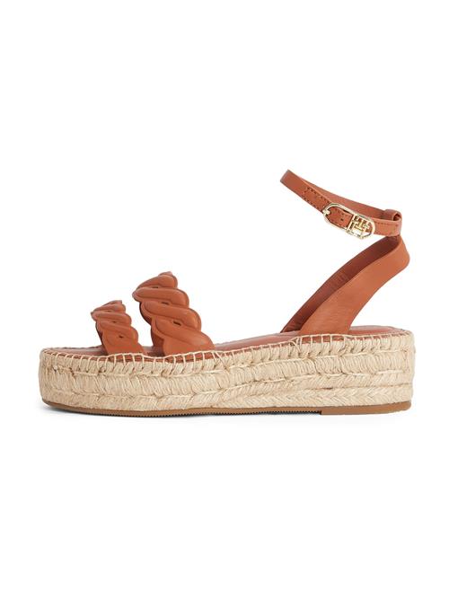 TOMMY HILFIGER Sandaler med rem  cognac