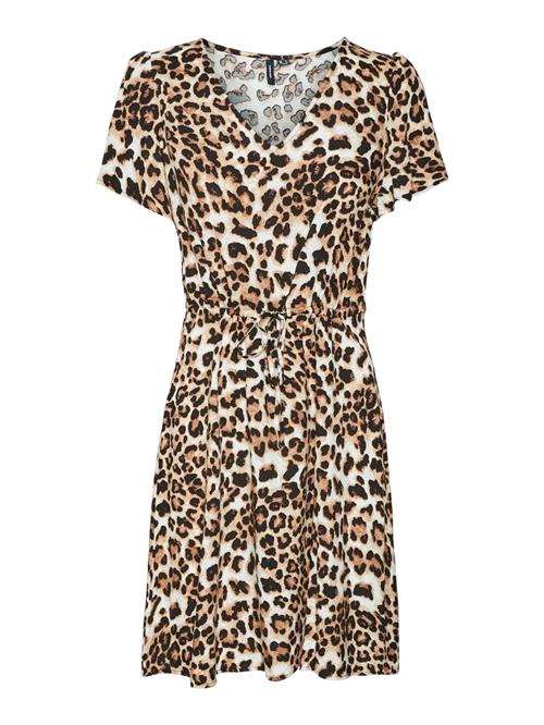 VERO MODA Kjole 'VMEASY JOY'  mørkebeige / brun / sort