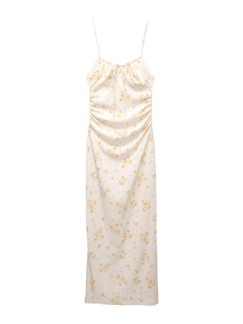 Pull&Bear Sommerkjole  lysebeige / brun / grøn / orange