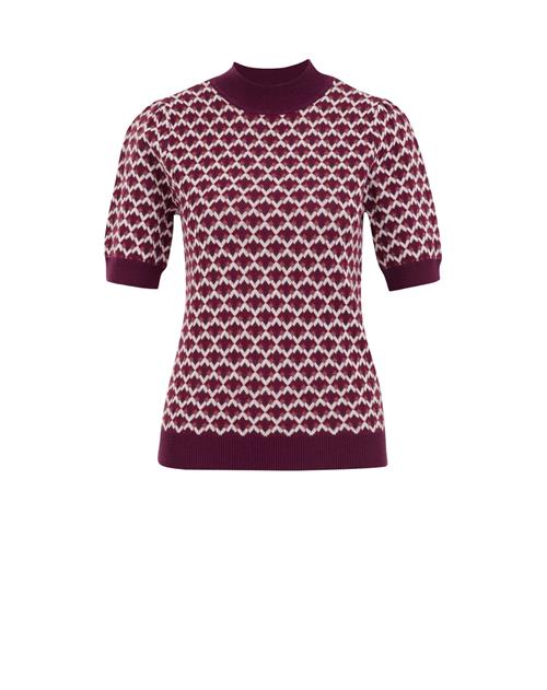WE Fashion Pullover  bær / mørkelilla / lyserød / hvid