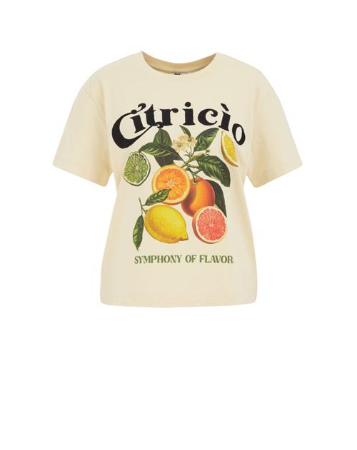 WE Fashion Shirts  lysegul / grøn / orange / sort