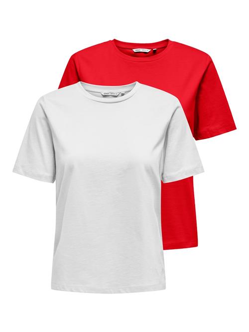 ONLY Shirts  knaldrød / hvid