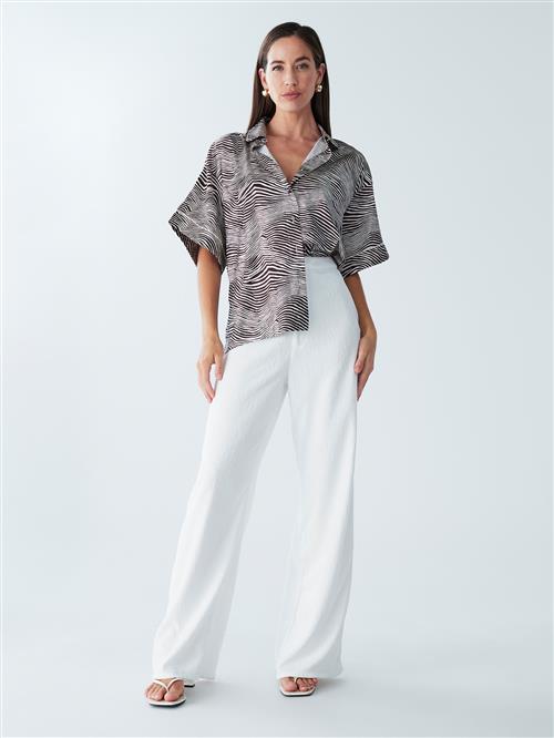 BWLDR Bluse 'Kenny'  brun / hvid
