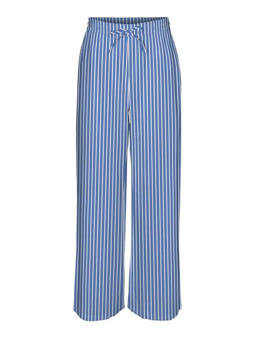 VERO MODA Bukser 'LINN'  blå / hvid