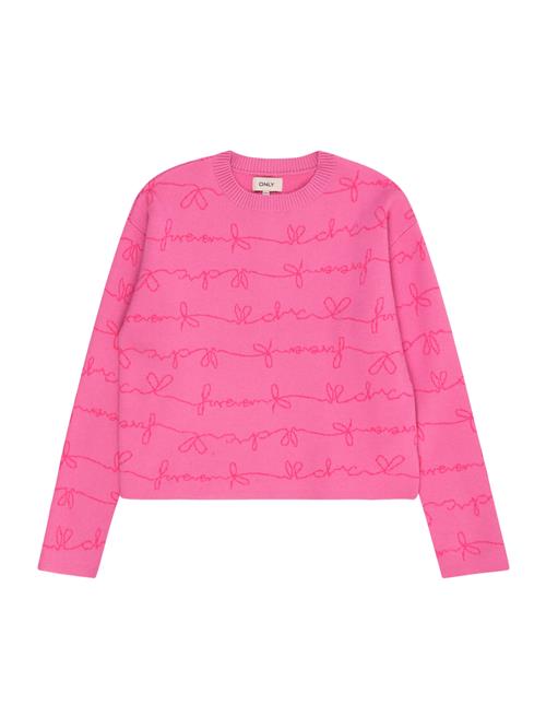 ONLY GIRLS Pullover  pink / rød