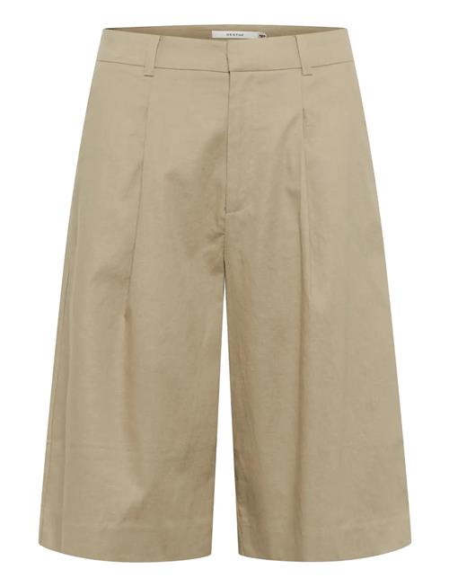 Gzizza Linen Mw Shorts Gestuz Beige