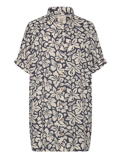 Las Dalias Ss Shirt Dress Rip Curl Navy