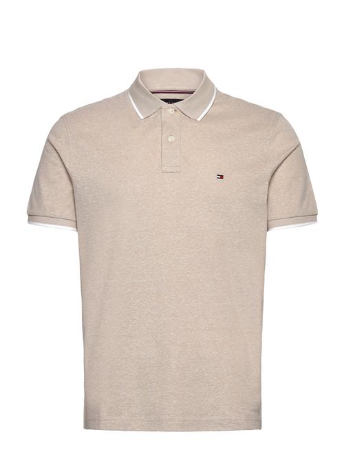 Cotton Linen Pique Reg Polo Tommy Hilfiger Beige