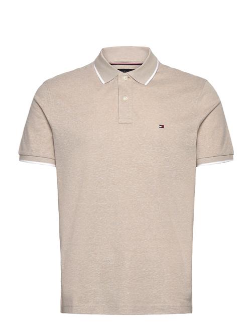 Ic Linen Pique Reg Polo Tommy Hilfiger Beige