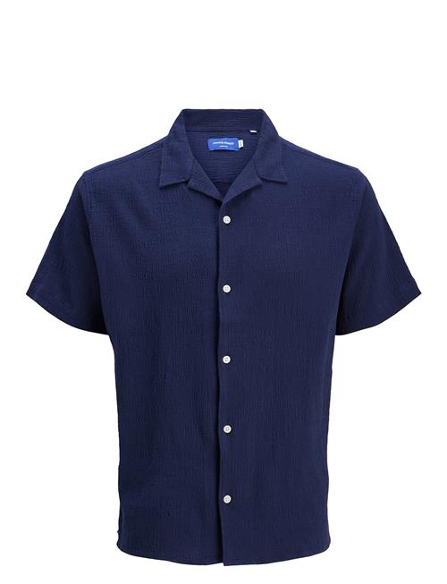 Jack & Jones Jorluke Crinkle Shirt Ss Jnr Jack & J S Navy
