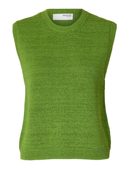 Slfalma Sl Knit Vest Selected Green