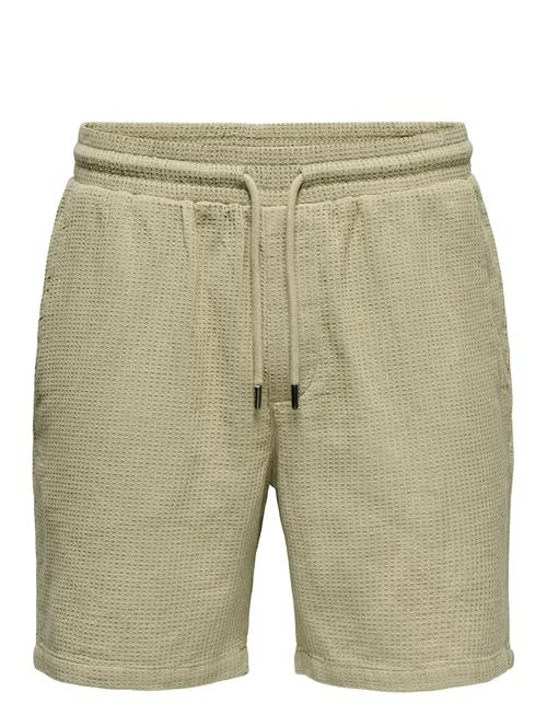 Onsbertil Waffle Shorts ONLY & SONS Green