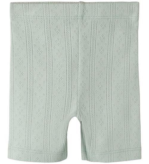 Name It Cykelshorts - NmfJsilke - Aqua Gray m. HulmÃ¸nster
