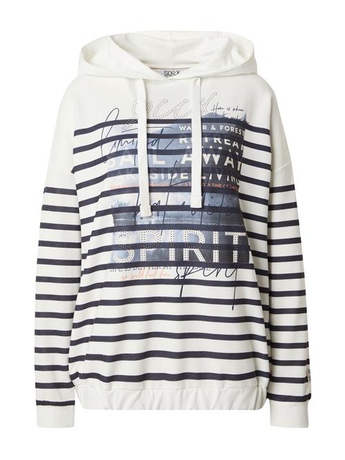 Soccx Sweatshirt 'Rock The Boat'  mørkeblå / orange / sølv / hvid