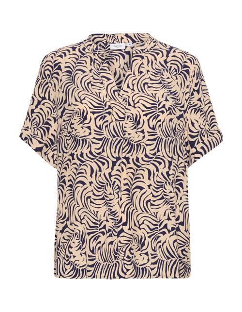 SAINT TROPEZ Bluse  beige / safir