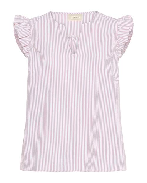 Cream Bluse 'Amala'  gammelrosa / hvid