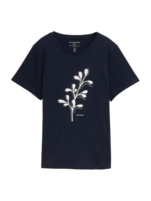 TOM TAILOR Shirts  mørkeblå / hvid