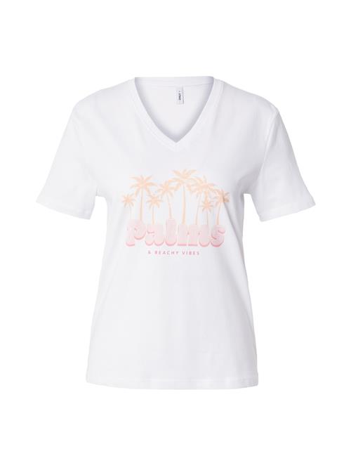 ONLY Shirts 'ONLHENNY'  abrikos / lyserød / hvid