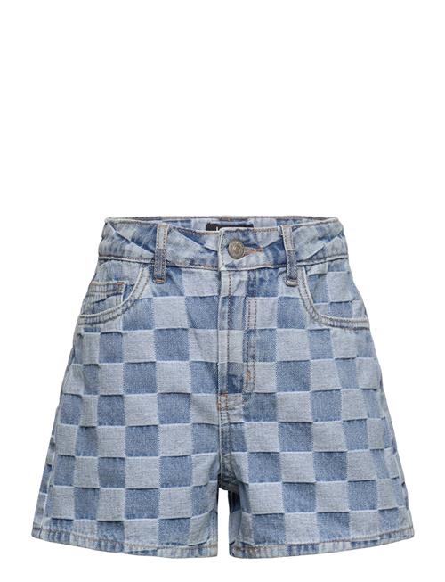 Nlfcheckizza Dnm Hw Mom Shorts LMTD Blue