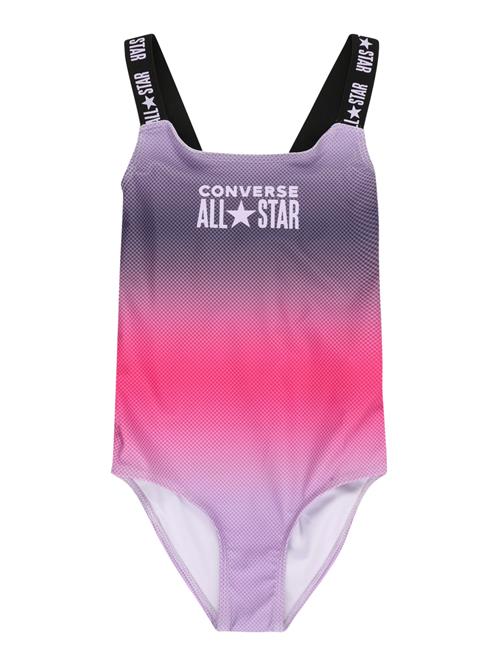 CONVERSE Badedragt  lilla / pink / sort / hvid