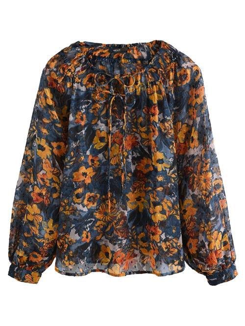 Next Bluse  navy / blandingsfarvet / orange