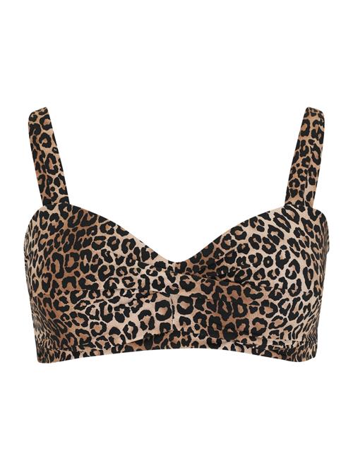 ONLY Carmakoma Bikinioverdel 'CARSOPHIA'  mørkebeige / brokade / sort