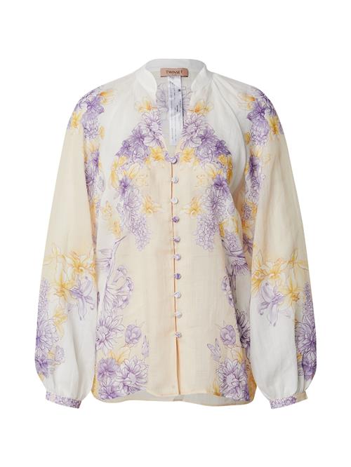 Twinset Bluse  gul / lilla / hvid
